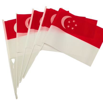Singapore Hand-Held Flag