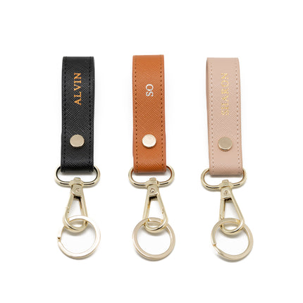 Saffiano Keychain (Name Printing)