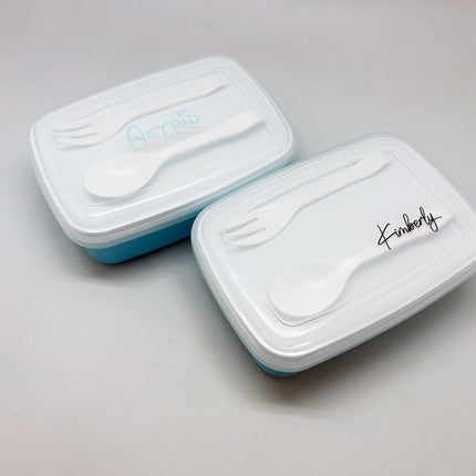 Plastic Lunch Box With Cutlery