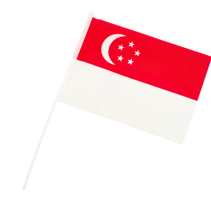 Singapore Hand-Held Flag