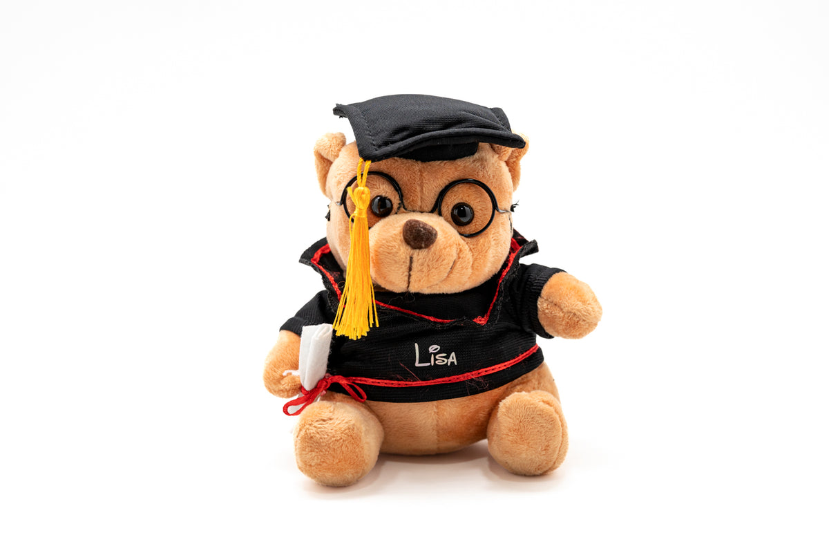 23cm Graduation Teddy Bear (Name Printing)