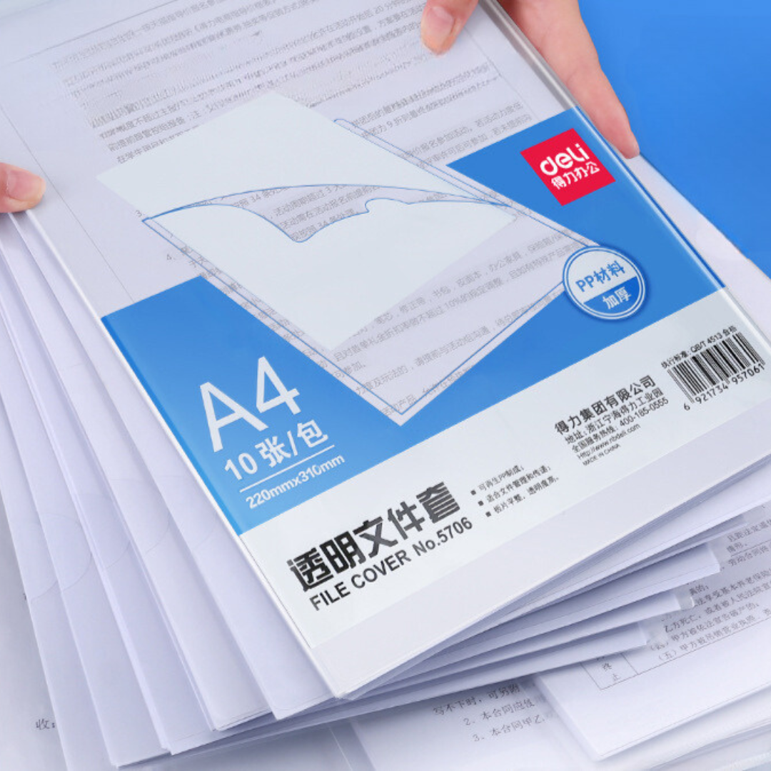 Translucent A4 L-Folder (pack of 10)