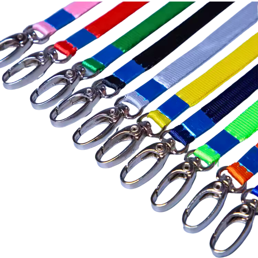 Press Buckle Colored Lanyard