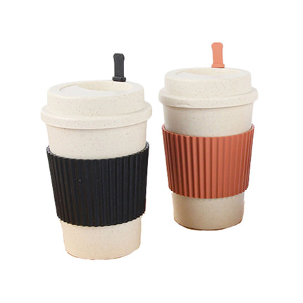 Wheat Fibre Coffee Cup with Stirrer