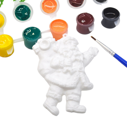 Christmas DIY Painting Santa Ornament