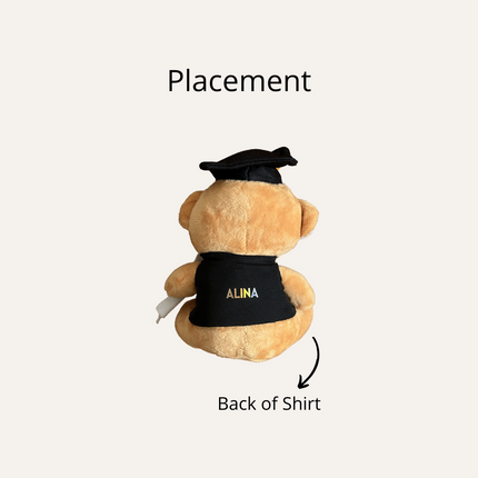 16cm Graduation Soft Bear (Name Printing)