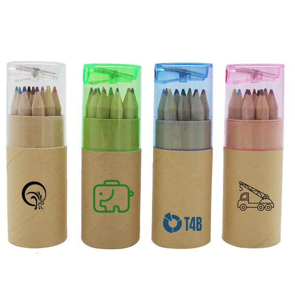 Colour Pencil And Pencil Sharpener Set