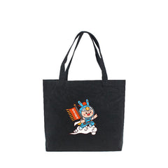 Black Canvas Tote Bag 42*35*10cm IWG FC One Dollar Only