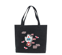 Black Canvas Tote Bag 42*35*10cm IWG FC One Dollar Only