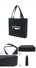Black Canvas Tote Bag 42*35*10cm IWG FC One Dollar Only