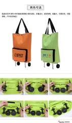 Foldable Shopping Trolley Bag With Wheels IWG FC One Dollar Only