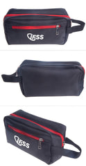 Black Nylon Travel Pouch With Coloured Zips IWG FC One Dollar Only