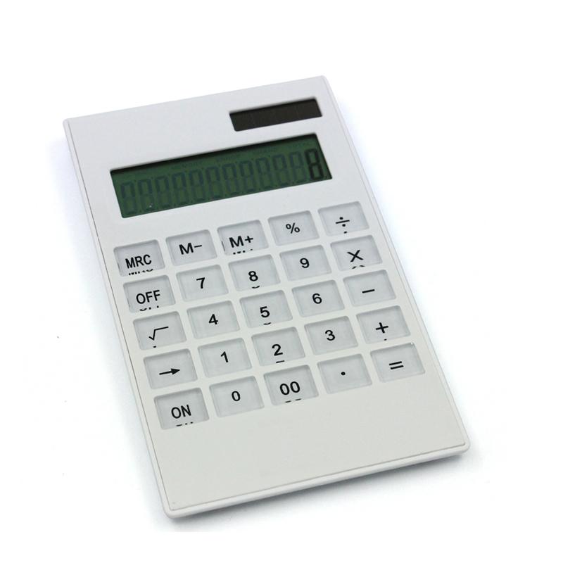 White Office Calculator With Clear Buttons One Dollar Only