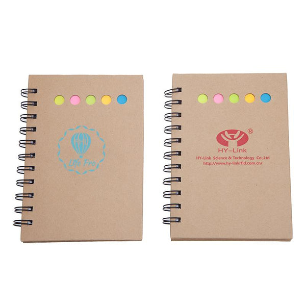 Eco-Friendly Kraft Paper Notebook And Sticky Notes Set