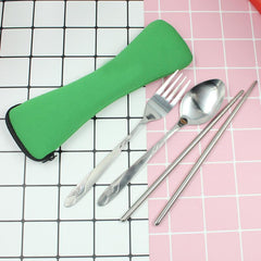 National Day Portable 3-Piece Cutlery Set National Day Gifts One Dollar Only