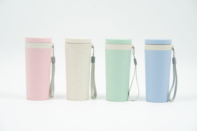 Double Walled Wheat Fibre Bottle Drinkware One Dollar Only
