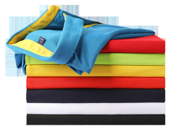 Polo Shirt with Coloured Neck Tape