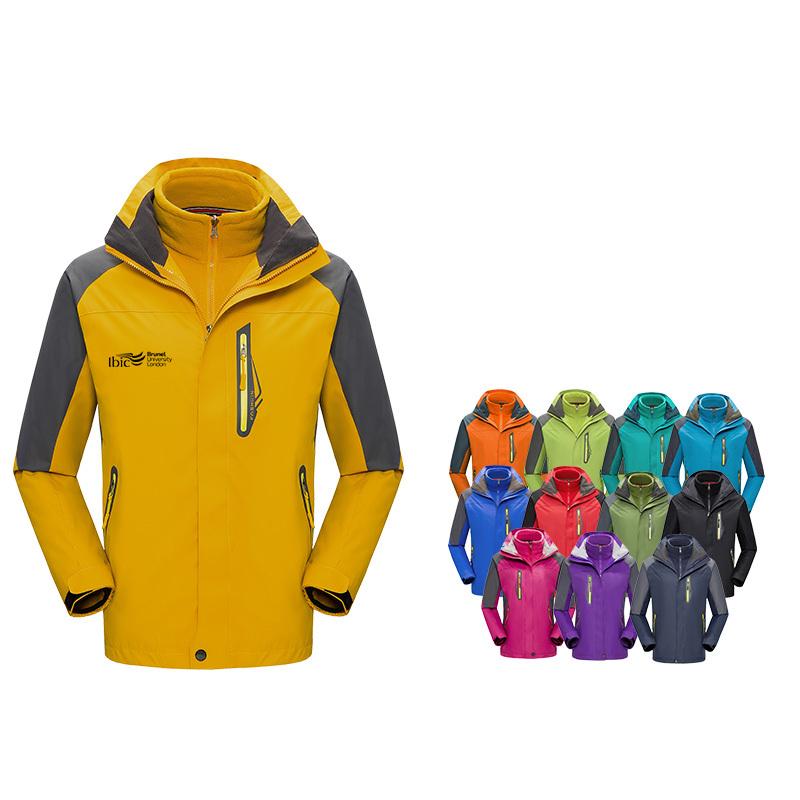 Long-Sleeved Waterproof Jacket With Yellow Zips IWG FC One Dollar Only
