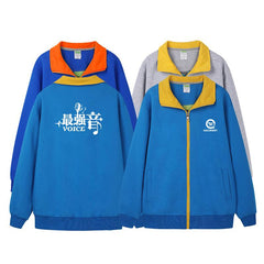 Stand-Up Collar Zipper Sweater IWG FC One Dollar Only