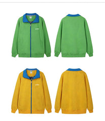Stand-Up Collar Zipper Sweater IWG FC One Dollar Only