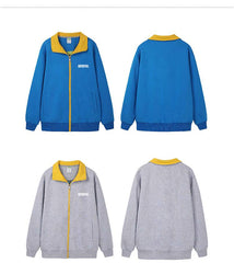 Stand-Up Collar Zipper Sweater IWG FC One Dollar Only