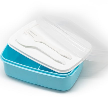 Plastic Lunch Box With Cutlery Personal Care One Dollar Only