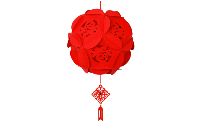 Chinese New Year Non Woven DIY Hanging Decor Seasonal One Dollar Only