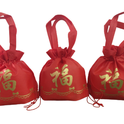 Chinese New Year Non-Woven Drawstring Bag Seasonal One Dollar Only