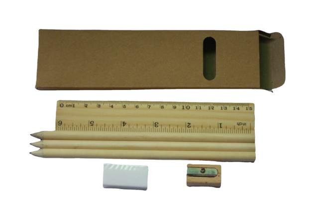 Eco-Friendly Stationery Set in Box Stationery Set One Dollar Only