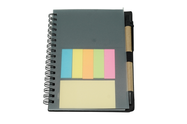 A5 wire-o Notebook with Post It