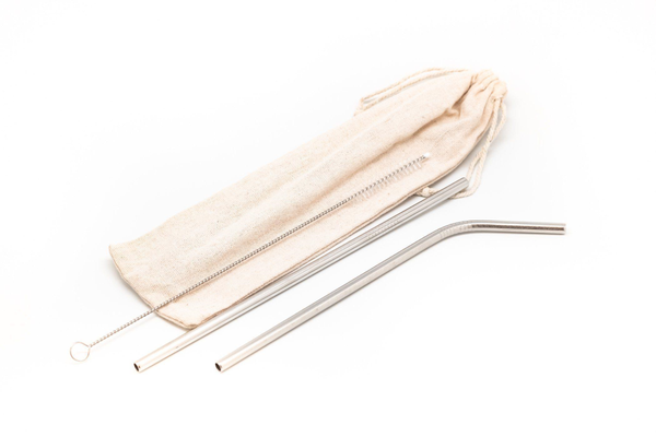 Metal Straw Set with Pouch