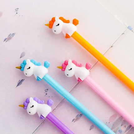 Whimsical Unicorn Themed Gel Ink Pen Pens One Dollar Only