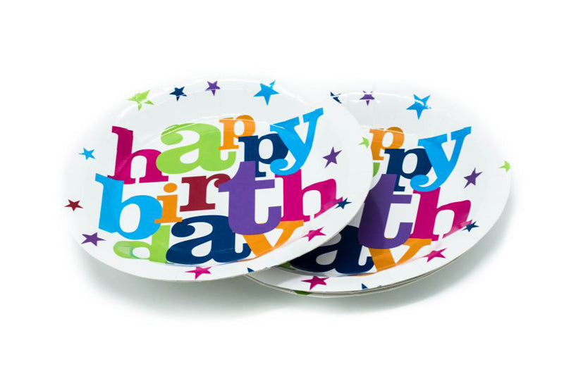 Birthday Party Paper Plates (6pc) Party Supplies One Dollar Only