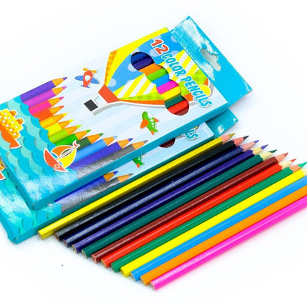 Flat Color Pencil Set Colouring Materials One Dollar Only