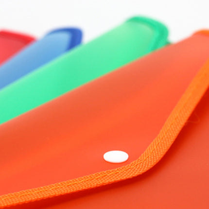 A4 Plastic Button Folder with Fabric Trim Files and Folders One Dollar Only