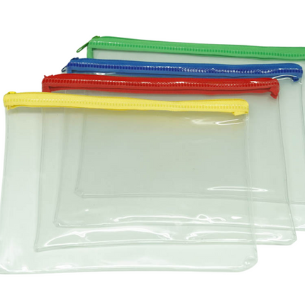 Transparent PVC A5 Zip Case Cases One Dollar Only