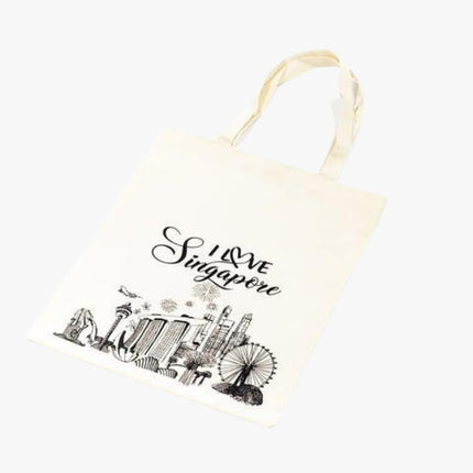 Cotton Canvas Tote Bag With Singapore Design Bags One Dollar Only