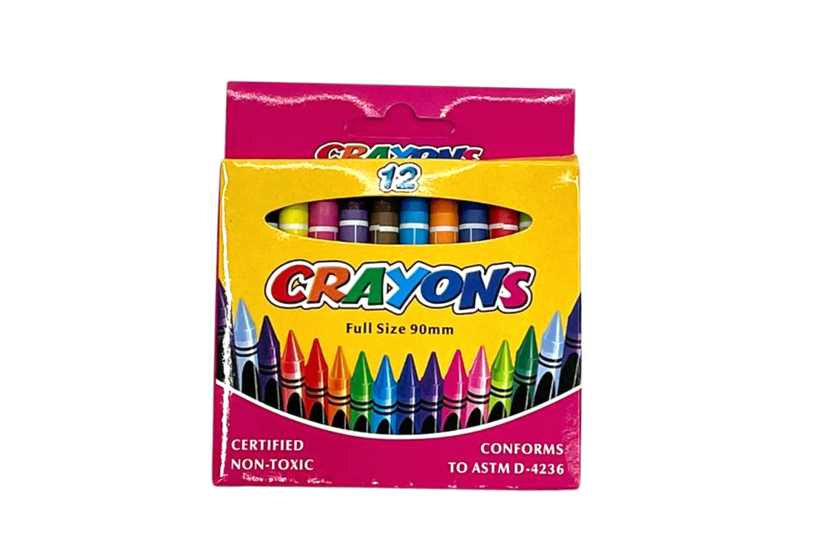 Crayon 12pc Set Colouring Materials One Dollar Only