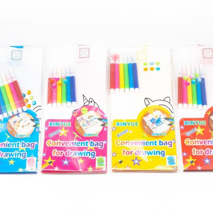 DIY Colouring Non Woven Bag Set - Cartoon Design Bags One Dollar Only