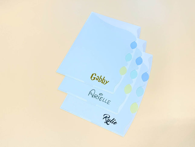4-Compartment L Shaped Plastic Folder Files and Folders One Dollar Only