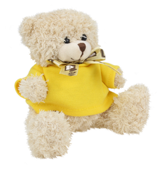 20cm Teddy Bear Plush Toy With T-Shirt Ribbon And Strap