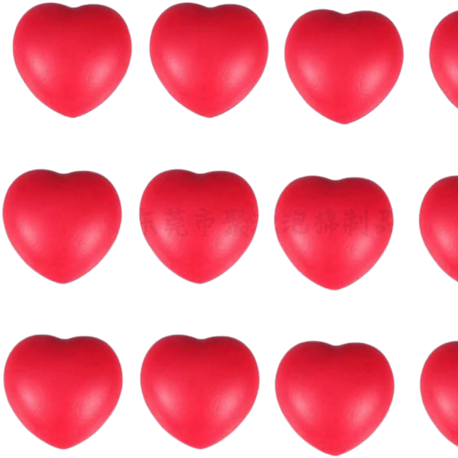 PU Foam Heart Shaped Stress Balls (Deliver in 4-6 weeks)