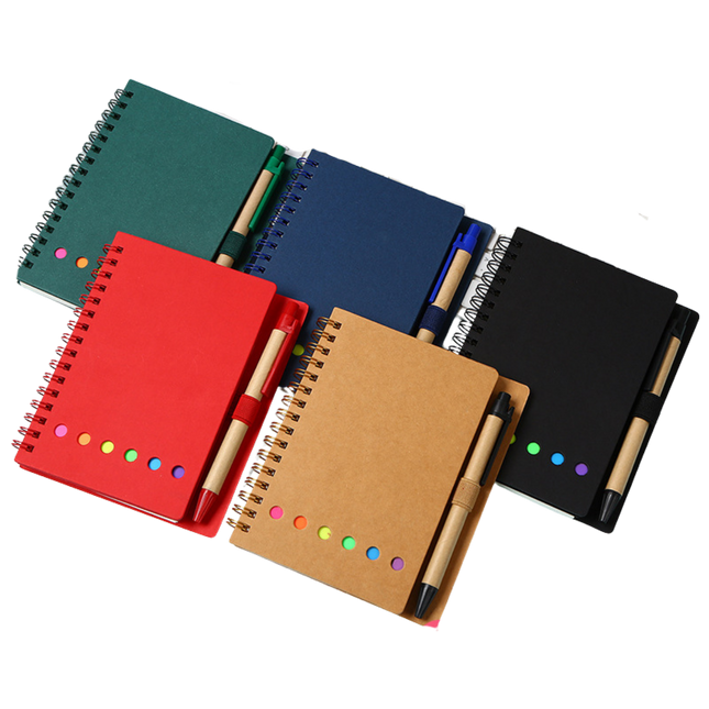 Sticky Notes Coil Notepad w/ Pen (Deliver in 4-6 weeks)