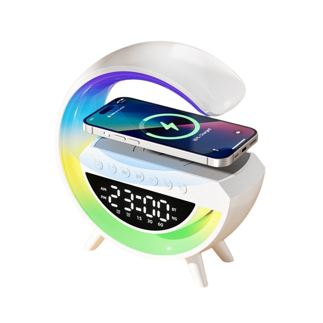 Bluetooth Speaker Lamp w/ Alarm Clock (Deliver in 4-6 weeks)