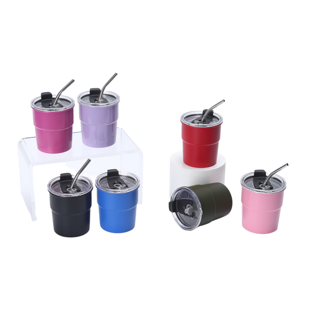 Insulated Portable Cup w/ Straw (Deliver In 4-6 weeks)