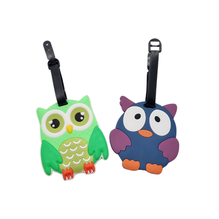 Cute Owl Animal Design Luggage Tag