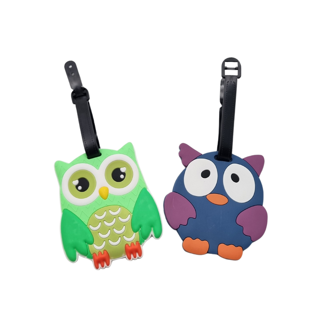 Cute Owl Animal Design Luggage Tag