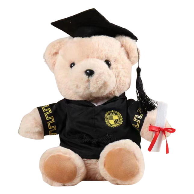25cm Beige Graduation Bear (Deliver in 4-6 weeks)