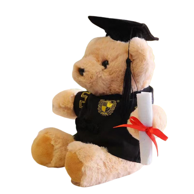 25cm Beige Graduation Bear (Deliver in 4-6 weeks)