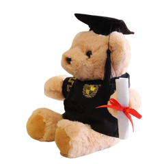 25cm Beige Graduation Bear (Deliver in 4-6 weeks)